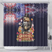 Groundhog Day Gentleman Shower Curtain Same Day Again - Wonder Print Shop
