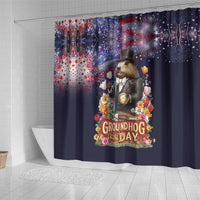 Groundhog Day Gentleman Shower Curtain Same Day Again - Wonder Print Shop