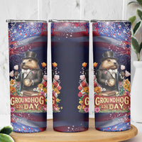 Groundhog Day Gentleman Skinny Tumbler Same Day Again - Wonder Print Shop