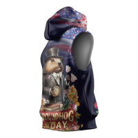 Groundhog Day Gentleman Sleeveless Hoodie Same Day Again - Wonder Print Shop