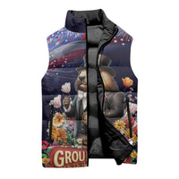 Groundhog Day Gentleman Sleeveless Puffer Jacket Same Day Again - Wonder Print Shop