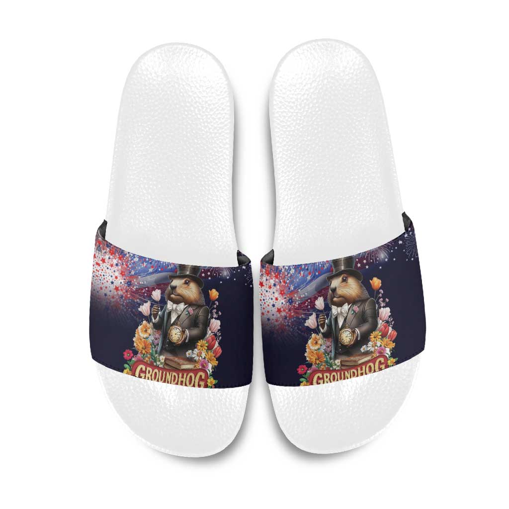 Groundhog Day Gentleman Slide Sandals Same Day Again - Wonder Print Shop