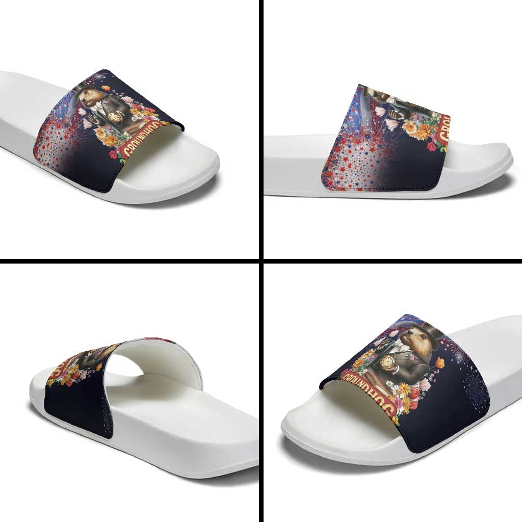 Groundhog Day Gentleman Slide Sandals Same Day Again - Wonder Print Shop