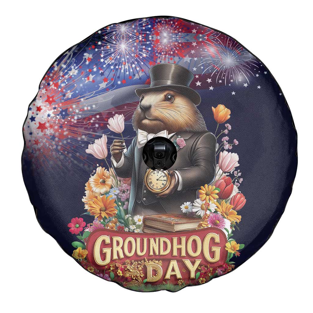 Groundhog Day Gentleman Spare Tire Cover Same Day Again - Wonder Print Shop