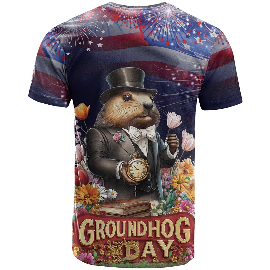 Groundhog Day Gentleman T Shirt Same Day Again - Wonder Print Shop