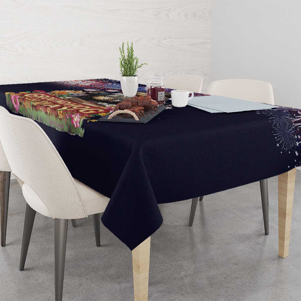 Groundhog Day Gentleman Tablecloth Same Day Again - Wonder Print Shop