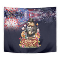 Groundhog Day Gentleman Tapestry Same Day Again - Wonder Print Shop