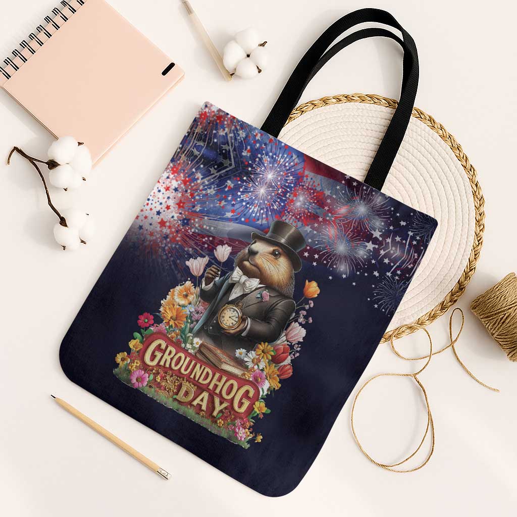 Groundhog Day Gentleman Tote Bag Same Day Again - Wonder Print Shop