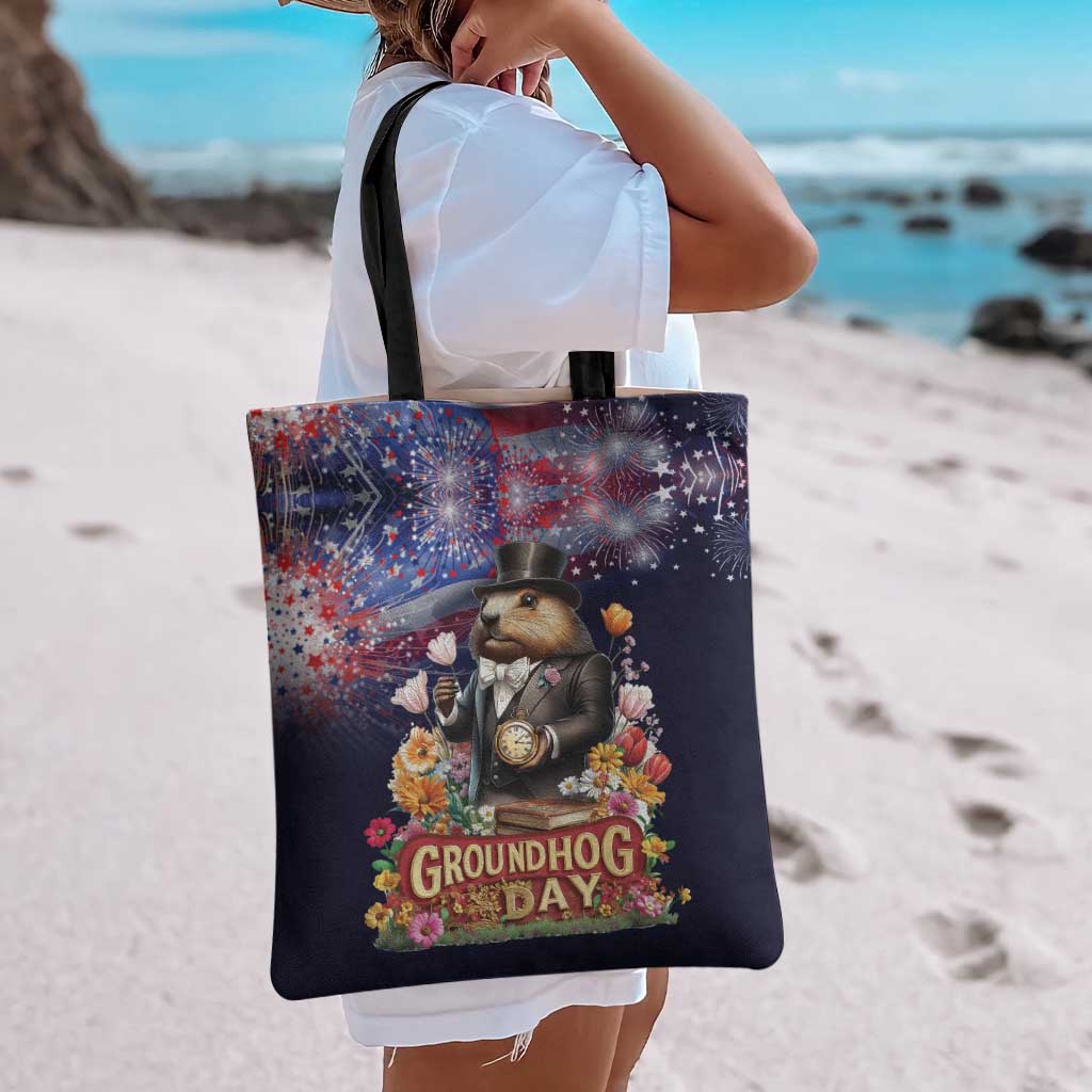Groundhog Day Gentleman Tote Bag Same Day Again - Wonder Print Shop