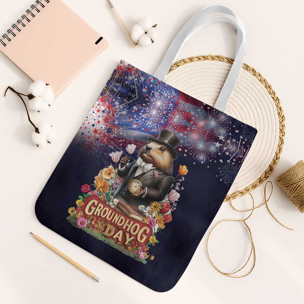 Groundhog Day Gentleman Tote Bag Same Day Again - Wonder Print Shop