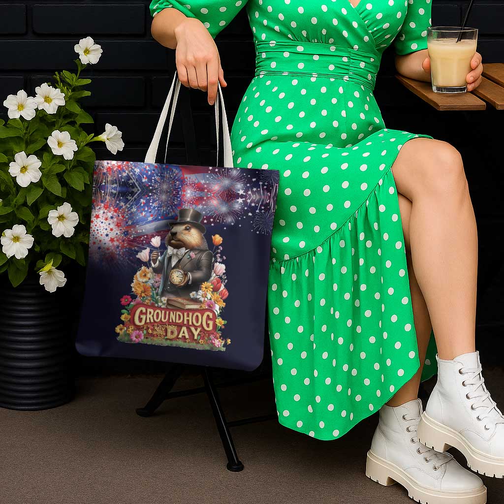 Groundhog Day Gentleman Tote Bag Same Day Again - Wonder Print Shop