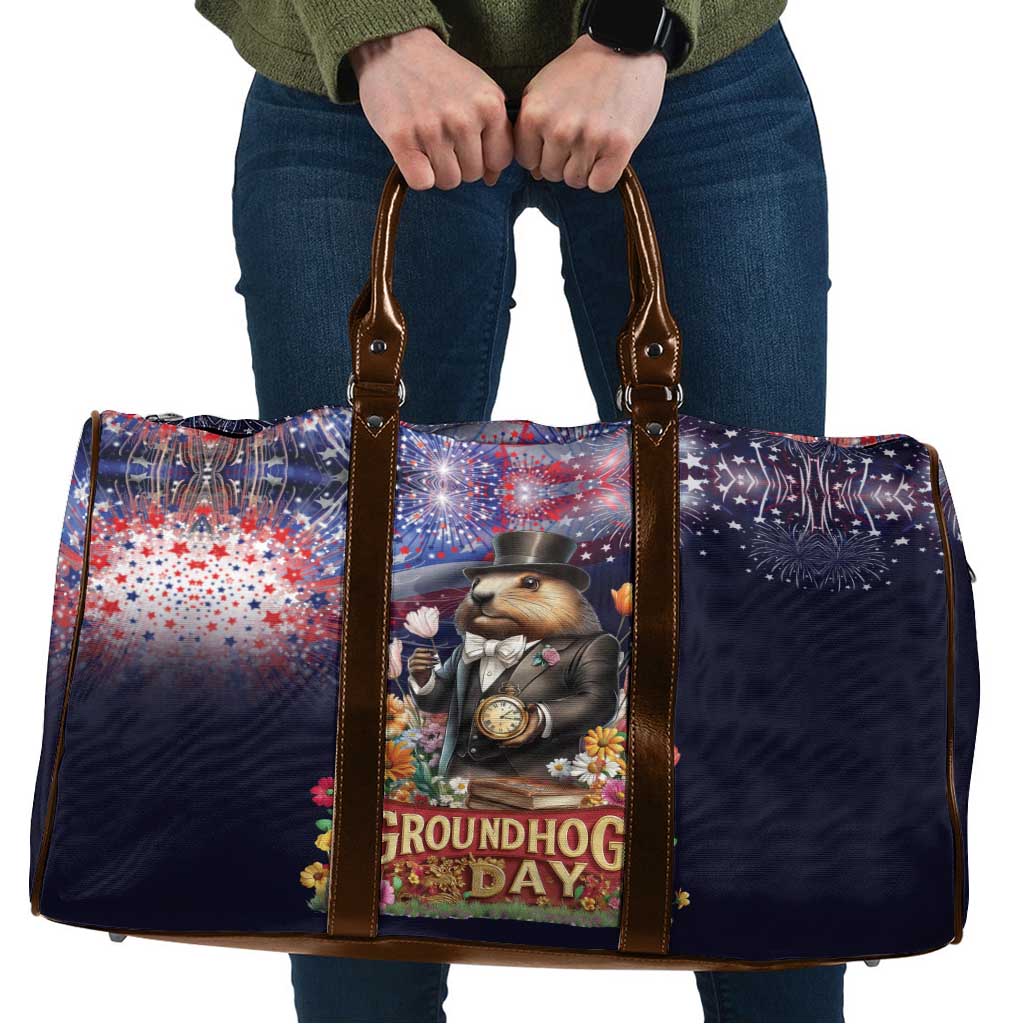Groundhog Day Gentleman Travel Bag Same Day Again - Wonder Print Shop