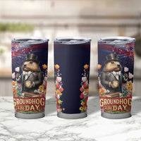 Groundhog Day Gentleman Tumbler Cup Same Day Again - Wonder Print Shop