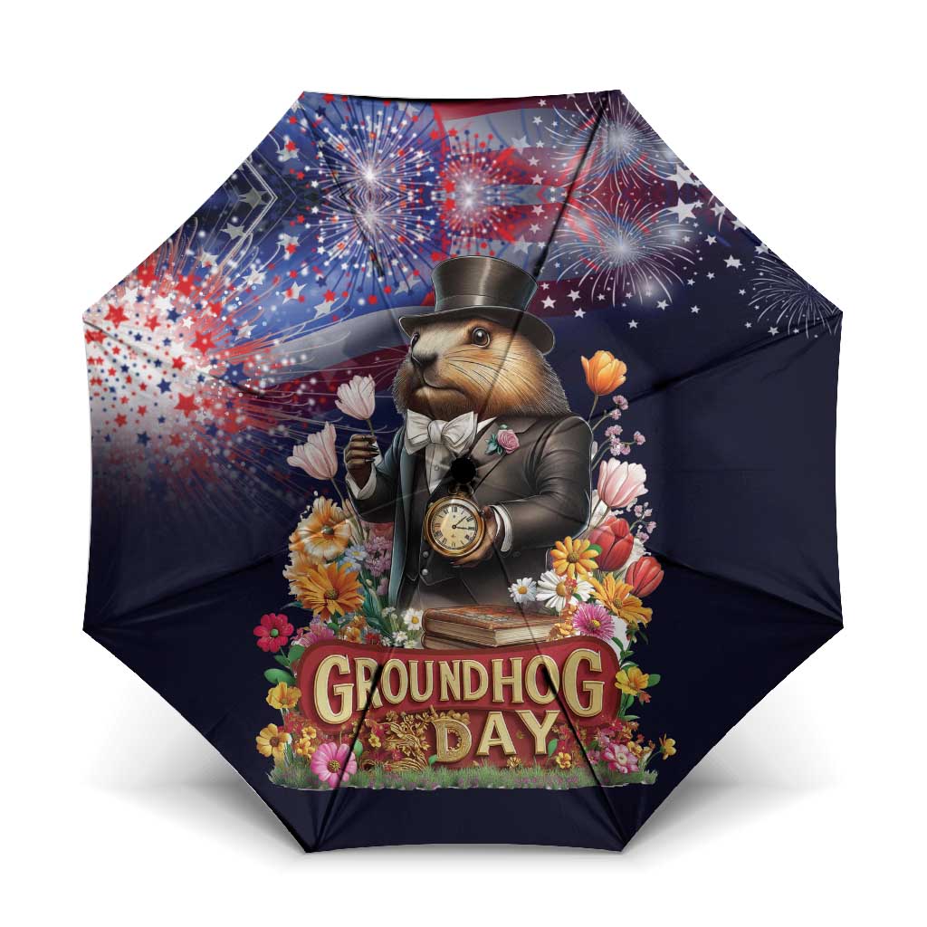 Groundhog Day Gentleman Umbrella Same Day Again - Wonder Print Shop