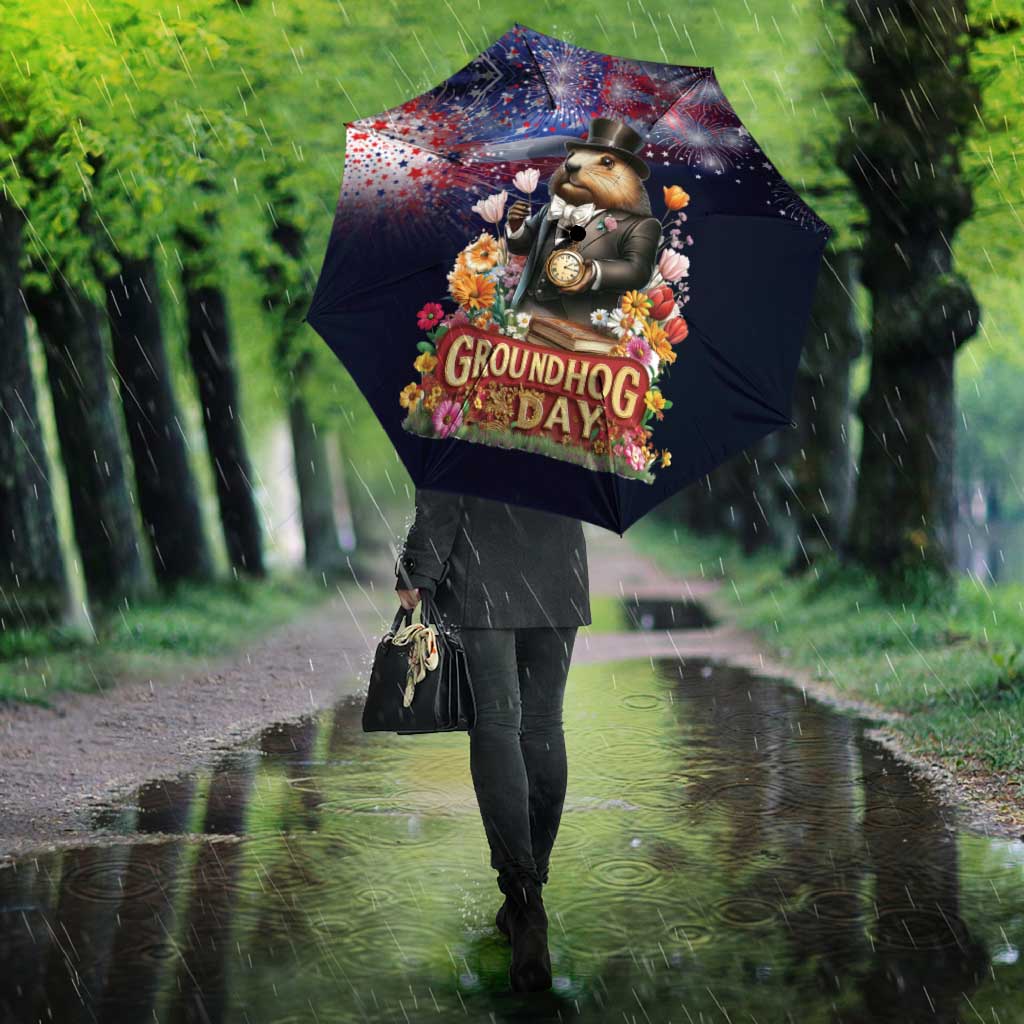Groundhog Day Gentleman Umbrella Same Day Again - Wonder Print Shop