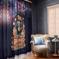 Groundhog Day Gentleman Window Curtain Same Day Again - Wonder Print Shop