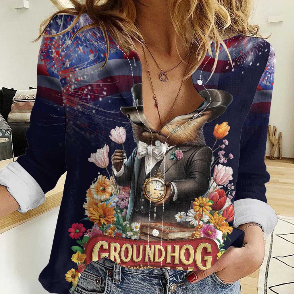 Groundhog Day Gentleman Women Casual Shirt Same Day Again - Wonder Print Shop