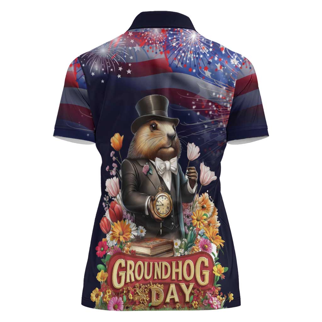 Groundhog Day Gentleman Women Polo Shirt Same Day Again - Wonder Print Shop