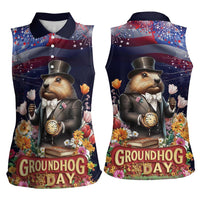 Groundhog Day Gentleman Women Sleeveless Polo Shirt Same Day Again - Wonder Print Shop