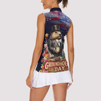 Groundhog Day Gentleman Women Sleeveless Polo Shirt Same Day Again - Wonder Print Shop