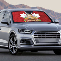 Funny Groundhog Day Auto Sun Shade Canadian Maple Leaf - Wonder Print Shop