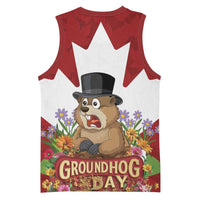 Funny Groundhog Day Basketball Jersey Canadian Maple Leaf - Wonder Print Shop