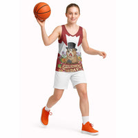 Funny Groundhog Day Basketball Jersey Canadian Maple Leaf - Wonder Print Shop