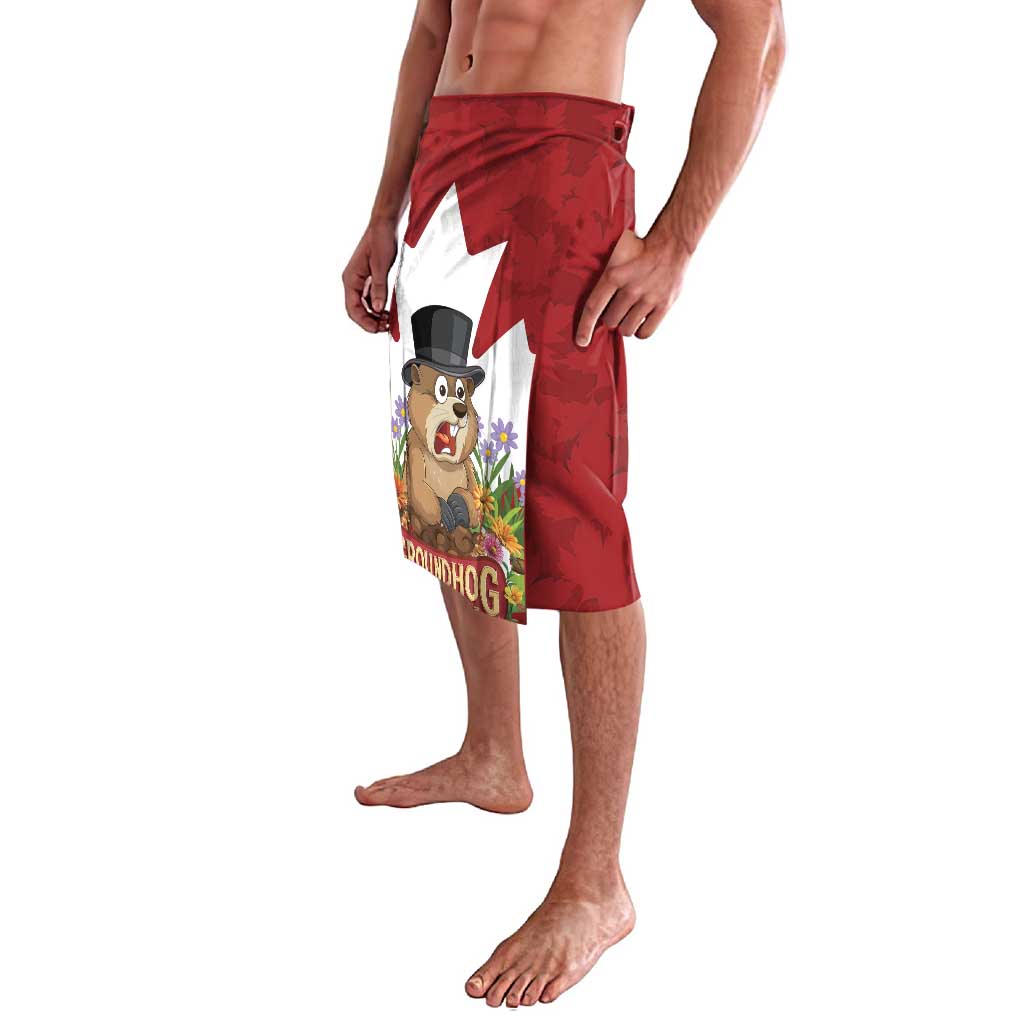 Funny Groundhog Day Lavalava Canadian Maple Leaf - Wonder Print Shop