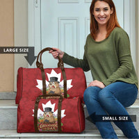 Funny Groundhog Day Travel Bag Canadian Maple Leaf - Wonder Print Shop