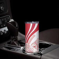 Personalized Denmark Skinny Tumbler Mute Swan With Marguerite Daisy