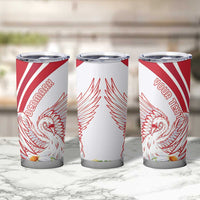 Personalized Denmark Tumbler Cup Mute Swan With Marguerite Daisy