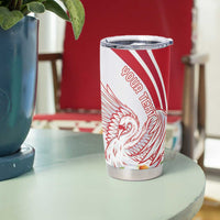 Personalized Denmark Tumbler Cup Mute Swan With Marguerite Daisy