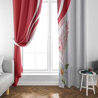 Personalized Denmark Window Curtain Mute Swan With Marguerite Daisy