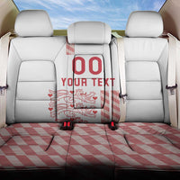 Custom Denmark Football Back Car Seat Cover Danish Dynamite White Version