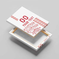 Custom Denmark Football Canvas Wall Art Danish Dynamite White Version