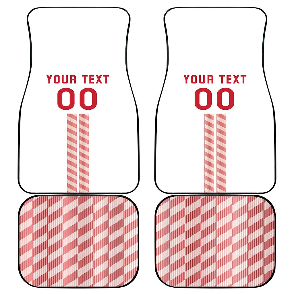 Custom Denmark Football Car Mats Danish Dynamite White Version