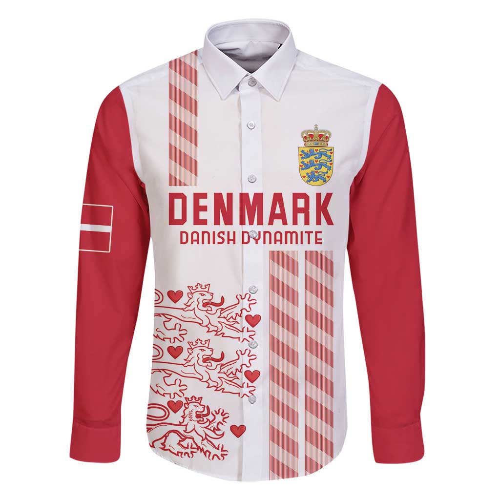 Custom Denmark Football Family Matching Summer Maxi Dress and Hawaiian Shirt Danish Dynamite White Version