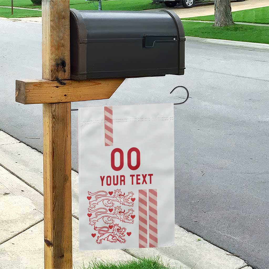 Custom Denmark Football Garden Flag Danish Dynamite White Version