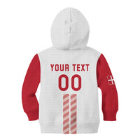 Custom Denmark Football Kid Hoodie Danish Dynamite White Version
