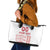 Custom Denmark Football Leather Tote Bag Danish Dynamite White Version