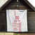 Custom Denmark Football Quilt Danish Dynamite White Version