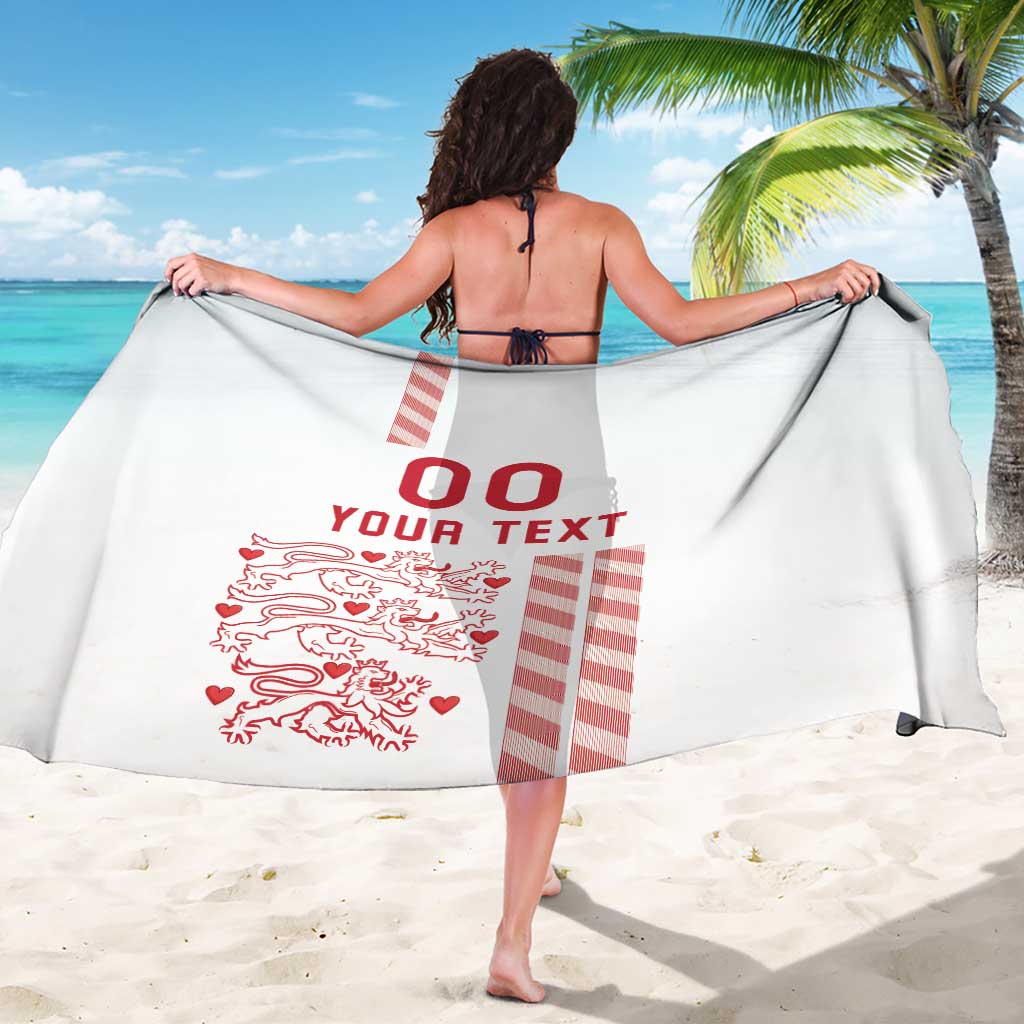 Custom Denmark Football Sarong Danish Dynamite White Version