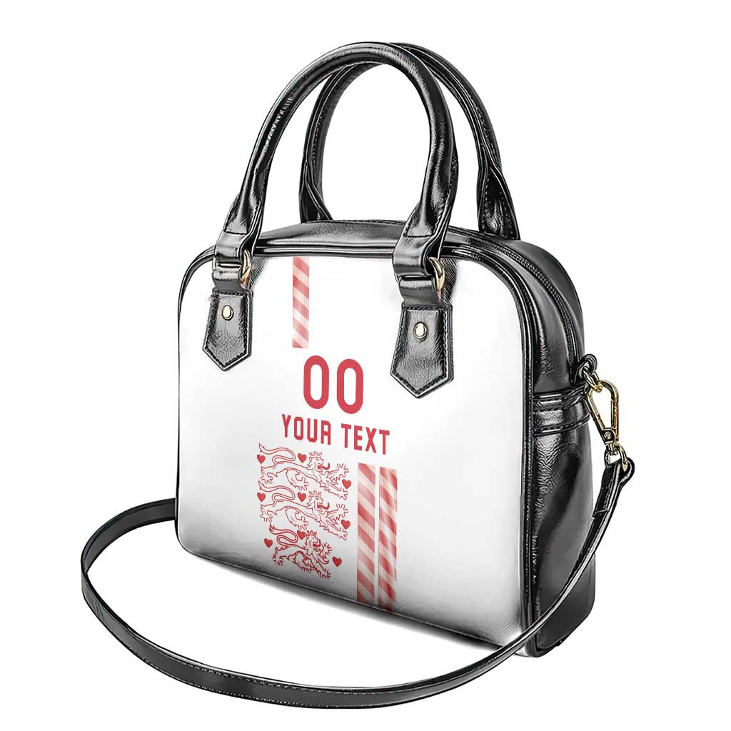 Custom Denmark Football Shoulder Handbag Danish Dynamite White Version