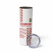 Custom Denmark Football Skinny Tumbler Danish Dynamite White Version
