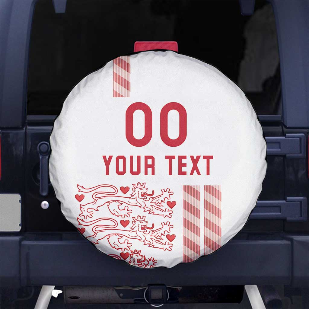 Custom Denmark Football Spare Tire Cover Danish Dynamite White Version