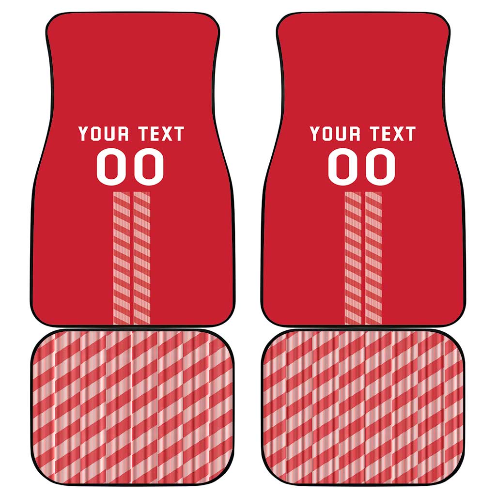 Custom Denmark Football Car Mats Danish Dynamite Red Version