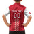 Custom Denmark Football Family Matching Off The Shoulder Long Sleeve Dress and Hawaiian Shirt Danish Dynamite Red Version