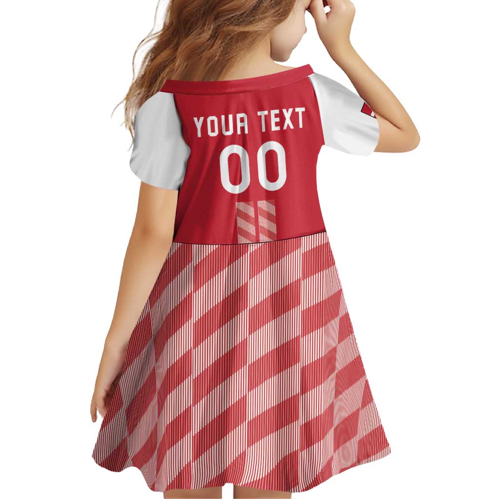 Custom Denmark Football Family Matching Puletasi and Hawaiian Shirt Danish Dynamite Red Version