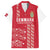 Custom Denmark Football Family Matching Short Sleeve Bodycon Dress and Hawaiian Shirt Danish Dynamite Red Version