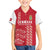 Custom Denmark Football Family Matching Short Sleeve Bodycon Dress and Hawaiian Shirt Danish Dynamite Red Version